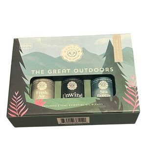 Woolzies Great Outdoors Essential Oil Blend Trio Fresh Air Unwind Sea Breeze NEW